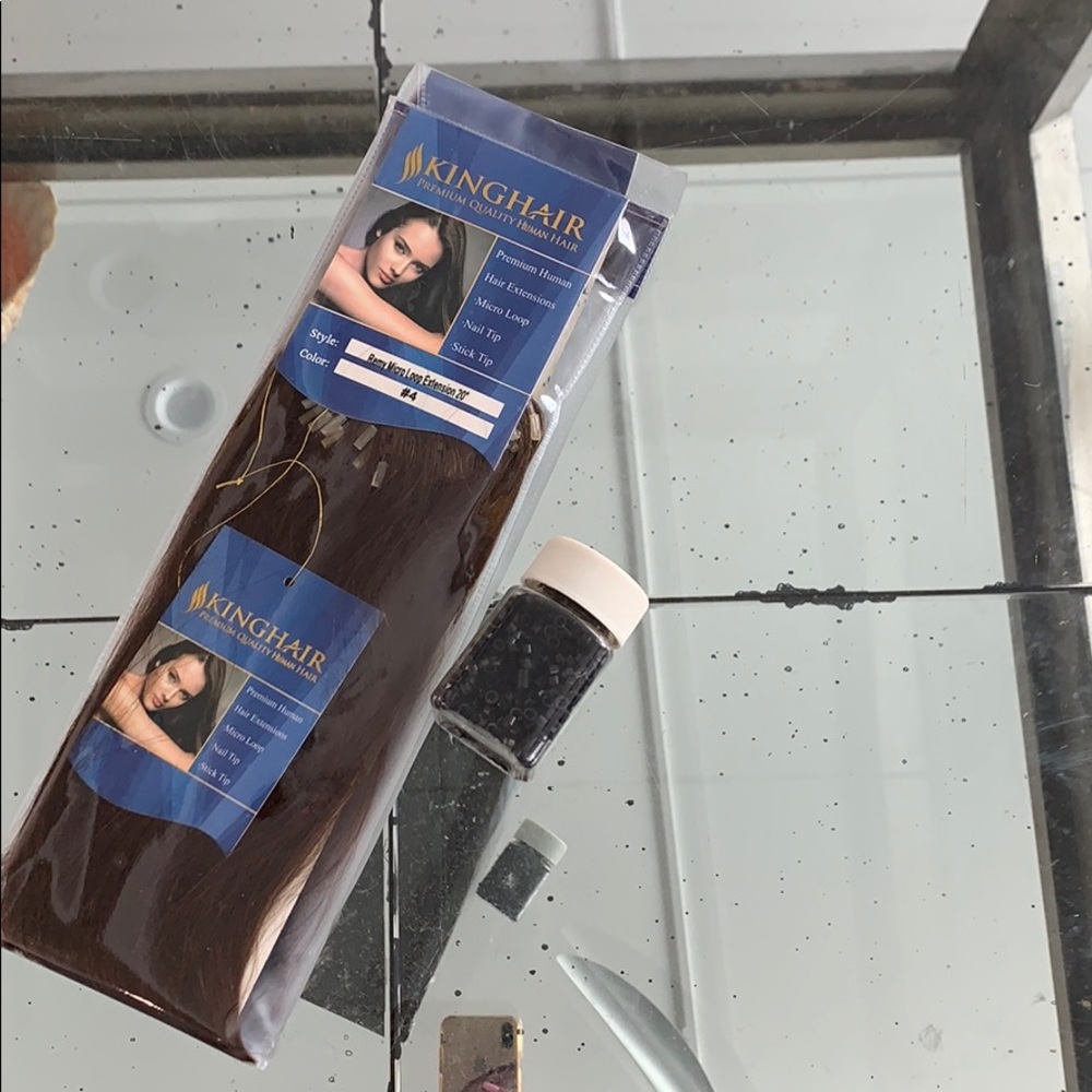 King Hair 20” Remy Micro Loop Hair Extentions
